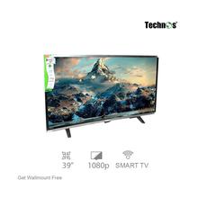 Technos 39 Inch Curved Smart LED TV E39DU2000 With Wallmount