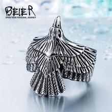 BEIER New Unique Jewelry Stainless Steel Biker Eagle Ring