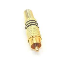 Gold Plated RCA Plug Audio Male Connecter