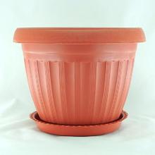 Plastic Flower Pot with Plate (PFP-1005)