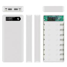 LCD Display DIY 8x18650 Battery Case Power Bank Shell