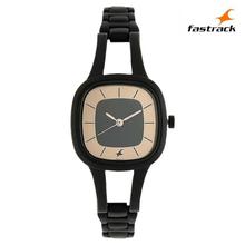 6147NM01 Casual Analog Rose Gold Dial Watch For Women- (Black)