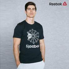 Reebok Black Large Starcrest Print T-Shirt For Men - (BK4183)