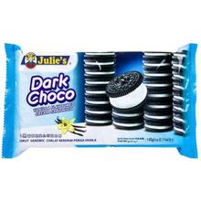 Julie's Dark Choco Vanilla Flavoured Cream Sandwich (145gm)