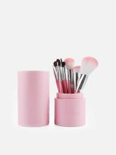 Makeup Brush With Cylinder Case 10pcs