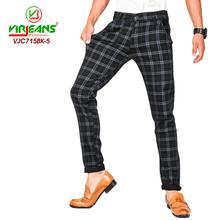 Virjeans Stretchable Cotton Check Black Chinos Pant for Men (VJC 715) 5