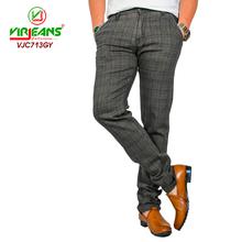 Virjeans Stretchable Cotton Check Chinos Pant for Men (VJC 713) Black