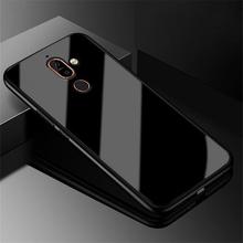 Phone cases For Nokia 7 Plus Cover Ultra Thin Luxury Tempered Glass