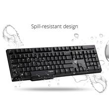 Rapoo 1830 Wireless Keyboard and Mouse Combo (Black)