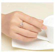 18K Rose Gold Plated Adjustable Palm Ring For Women-02R