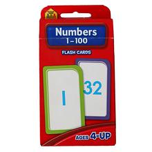 Numbers 1-100 Flash Cards - Red