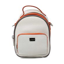 David Jones White/Orange Small Two Way Backpack For Women - CM3790