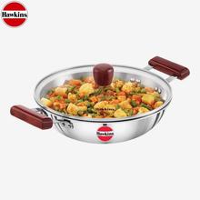 Hawkins SSD25G Stainless Steel Deep Fry Pan With Glass Lid Induction Compatible