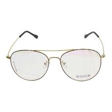 Golden/Black Aviator Eyeglasses Frame (Unisex)