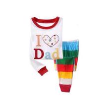 I Love Dad Printed Pajamas for Baby