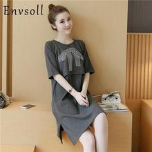 Print Maternity Clothes for Breastfeeding Mid Sleeve Nursing Dresses