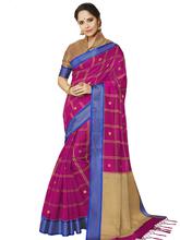 Stylee Lifestyle Magenta Banarasi Silk Jacquard Saree - 2298