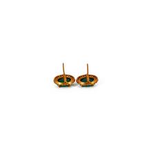 Emerald Medium Thaka Stud Earrings