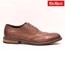 Kickers Coffee Leather Lace Up Formal Shoes For Men - (336-24)