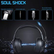 ONIKUMA K6 RGB Gaming Headset Stereo Game Headphone with Mic RGB LED Light for Xbox One Computer PC PS4 Gamer