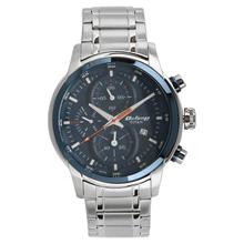 90086KM01 Blue Dial Chronograph Watch For Men- Silver