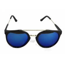 Blue Plastic Frame Cateye Sunglasses For Women