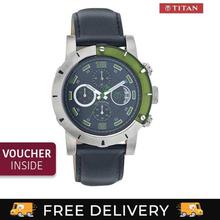 Titan Black Dial Chronograph Watch For Men - 90030NM01