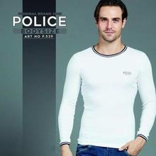 Police F539 Bodysize Round Neck Cotton T-Shirt - White