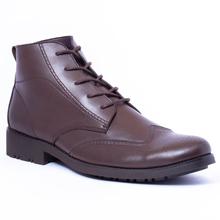 Caliber Shoes Coffee Lace Up Lifestyle Boots For Men - ( 235 C)