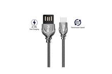 PTron Falcon Pro 2.1A USB To Type C Cable Metal Data Cable For All Type C Smartphones (Gold)