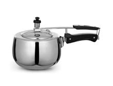 DeviDayal Stainless Steel Induction Base Pressure Cooker - 2L