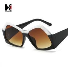 SHAUNA Double Colors Oversize Women Sunglasses Fashion