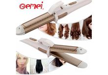GM-2962 Progemei  4 in 1 Hair Straightener + Wave + Curler
