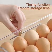 3 Tier Egg Storage Organizer Tray For Refrigerator Multicolor