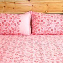 KAAPA Pink Floral Medium Size Bedsheet