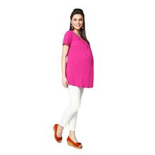 Nine Maternity Orchid Solid Nursing Top For Women - 5275