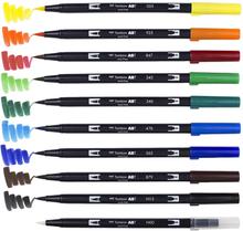 TOMBOW Dual Brush Pen Water-Based 10 color set By KitabKalam