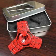 Red Spiderman Metal Tri Spinner Fidget