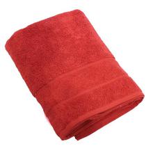 Red Plain Large Cotton Bath Towel