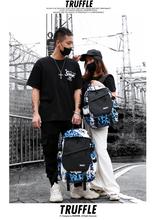 TRUFFLE Graffiti Printed Waterproof Soft School College Trendy Hip-Hop Backpack With 15" And 16" Laptop Storage Capacity For Men Unisex T2217