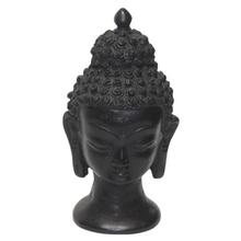 Black Decorative Buddha Head Statue