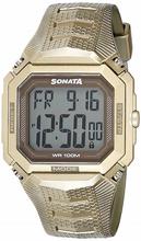 Sonata Digital Grey Dial Touch Watch for Men's 77048PP01