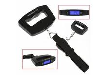 Mini Digital Portable Electronic Luggage Scale Hook Hanging up to 50 kg - Black Color
