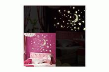 Removable Moon Star Glow Wall Sticker Decal Paper