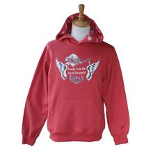 Maroon 'Proudly From The Top Of The World' Printed Hoodie