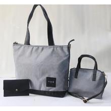 Yavie Blue/Navy Tote Combo with Sidebag and Purse 3 in 1 Offer-9030