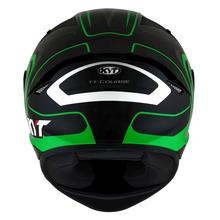 KYT Helmet- Overtech Black Green