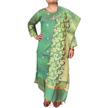 Printed Green Cotton Kurti For Women