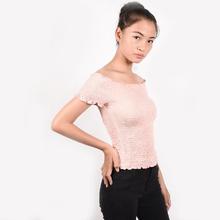 Pink Off Shoulder Top for Women