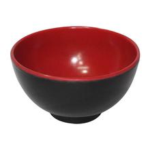 Red/Black Melamine Bowls Set - Small (6 Pcs)